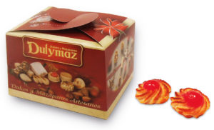 Cajita Regalo Navidad Pasta Guinda Dulymaz 3