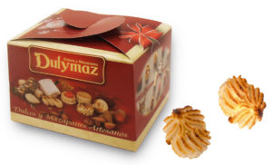 Cajita Regalo Navidad Rizadas Almendra Dulymaz 3